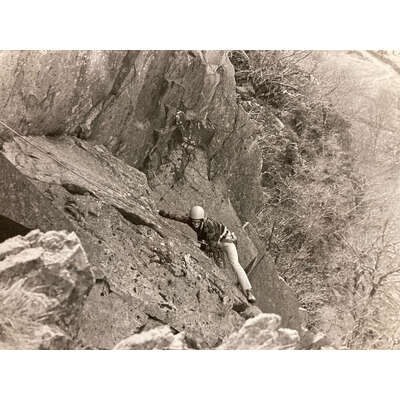 2nd pitch Scorpion, Shepherds Crag, Borrowdale 1981